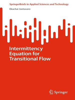 cover image of Intermittency Equation for Transitional Flow